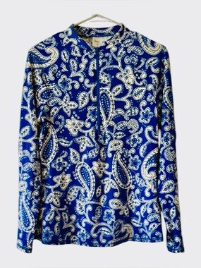 Boden Paisley Rash Guard Top